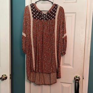 Umgee High Low Tunic Blouse
